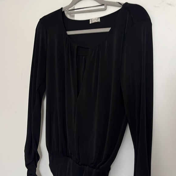 Free People Black V neck Bodysuit - Picture 9 of 12